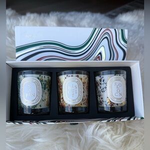 NIB Diptyque Holiday 3 Candle set